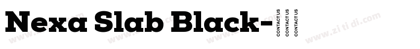 Nexa Slab Black字体转换